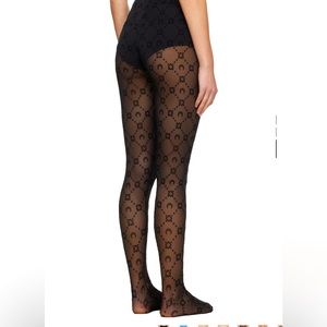 Marine serre Black mesh tights